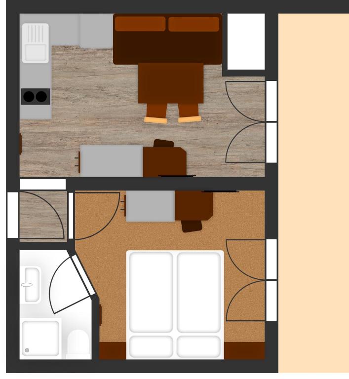Plán poschodí v ubytovaní Senner Appartements