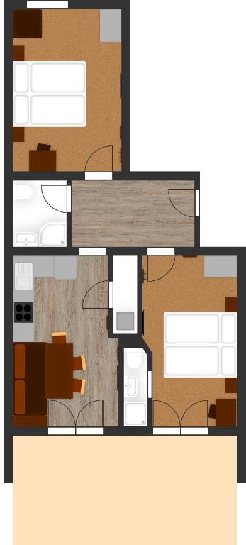 Plán poschodí v ubytovaní Senner Appartements