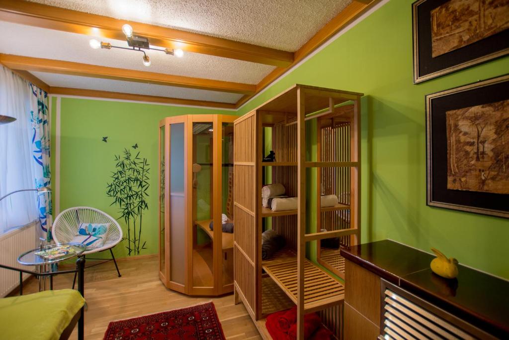 Posezení v ubytování Garten Appartement Harmony