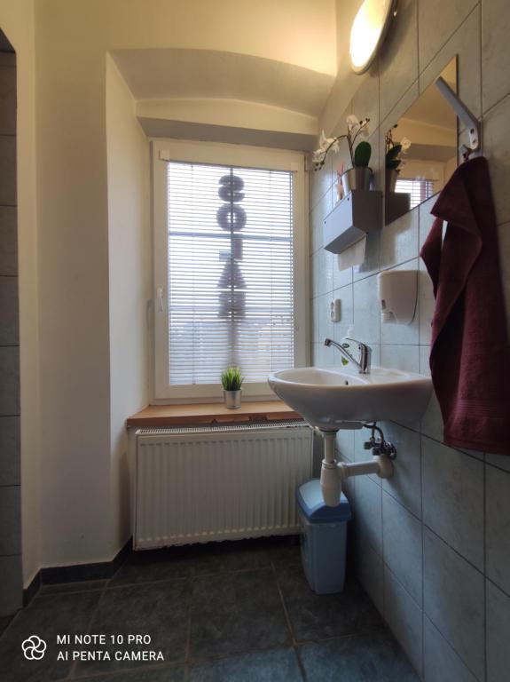 Koupelna v ubytování B&B Royal Liberty