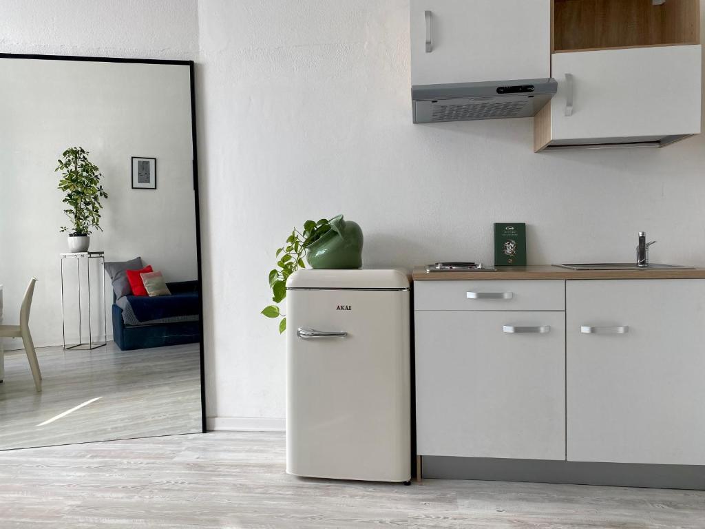 Kuchyň nebo kuchyňský kout v ubytování Scalabrini LOFT