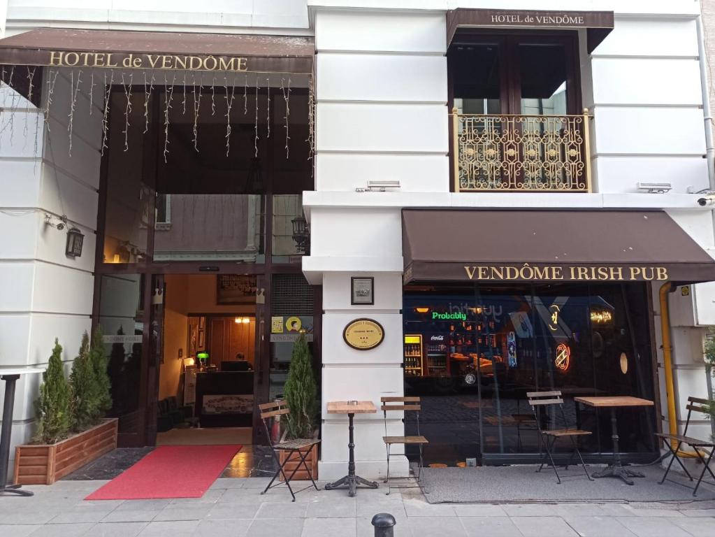 a store front of a hotel de vivonne at Vendome Hotel in Eskisehir