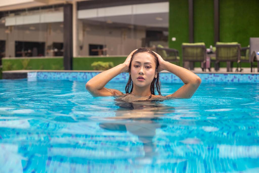 Bazén v ubytování Hotel Da Flamingo nebo v jeho okolí