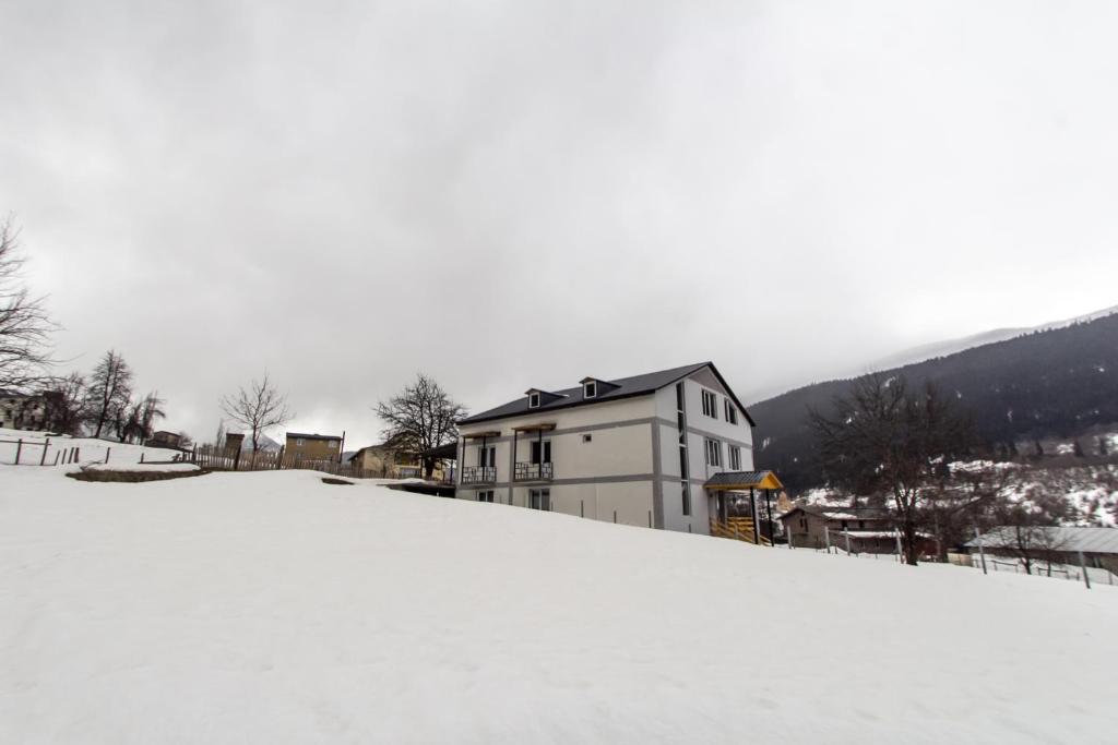 Katos Guesthouse Mestia v zimě