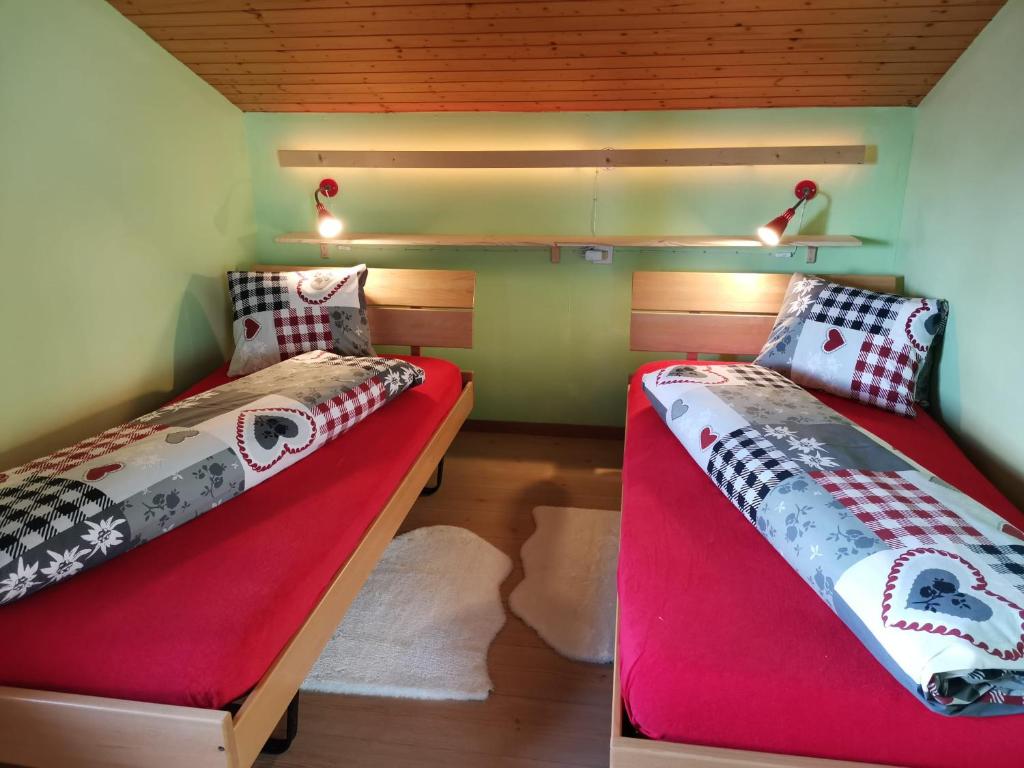 Postel nebo postele na pokoji v ubytování Fortuna