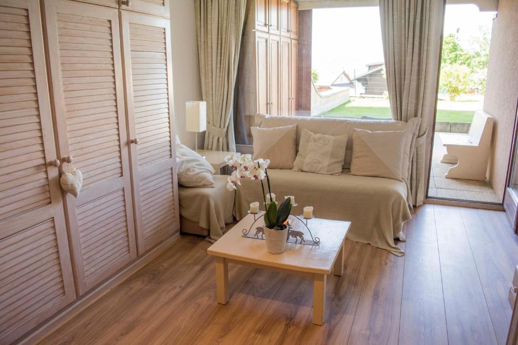 Posezení v ubytování Appartements dans la Résidence Panorama