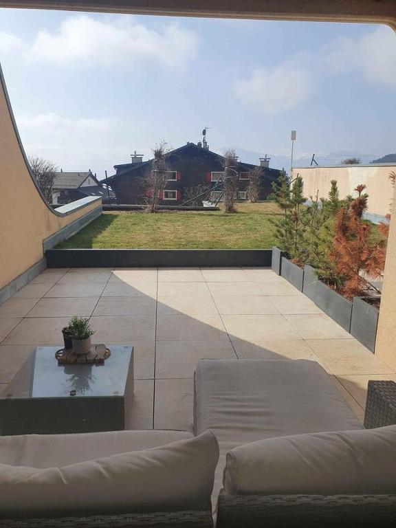 Posezení v ubytování Appartements dans la Résidence Panorama