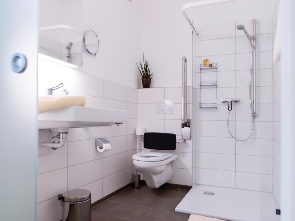 Koupelna v ubytování Hotel Baders Krone