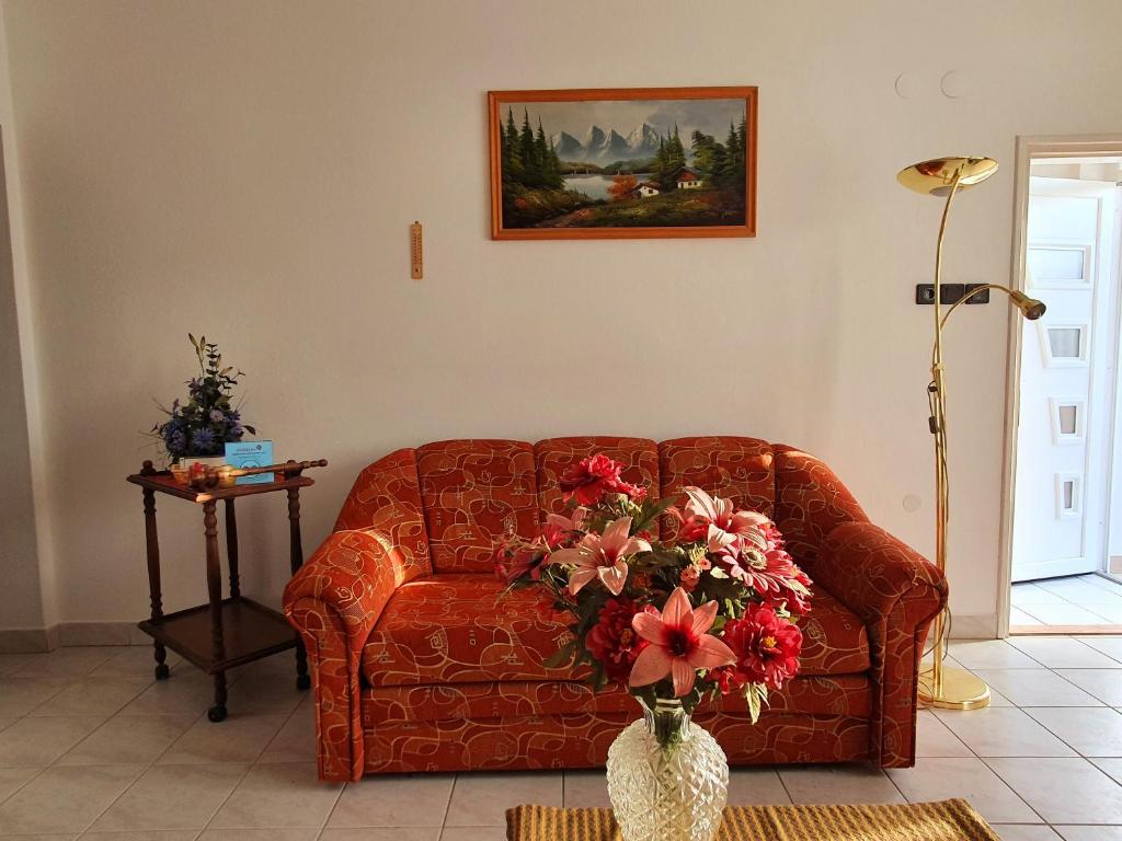 Posezení v ubytování Szekrény Apartman