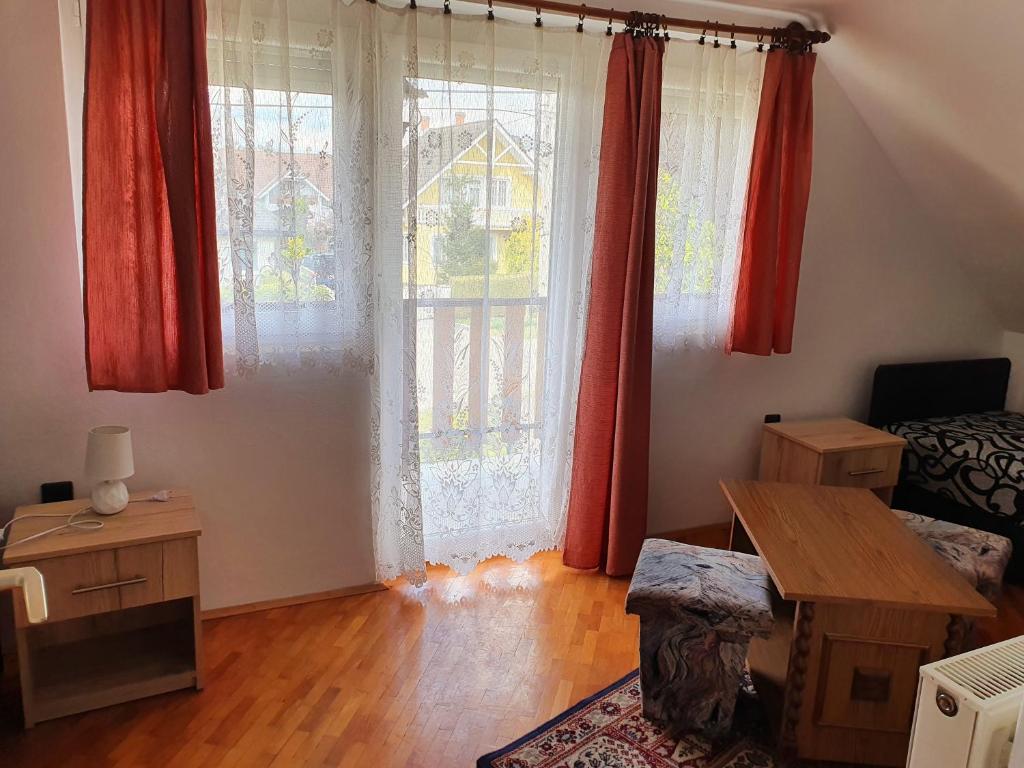 Posezení v ubytování Szekrény Apartman