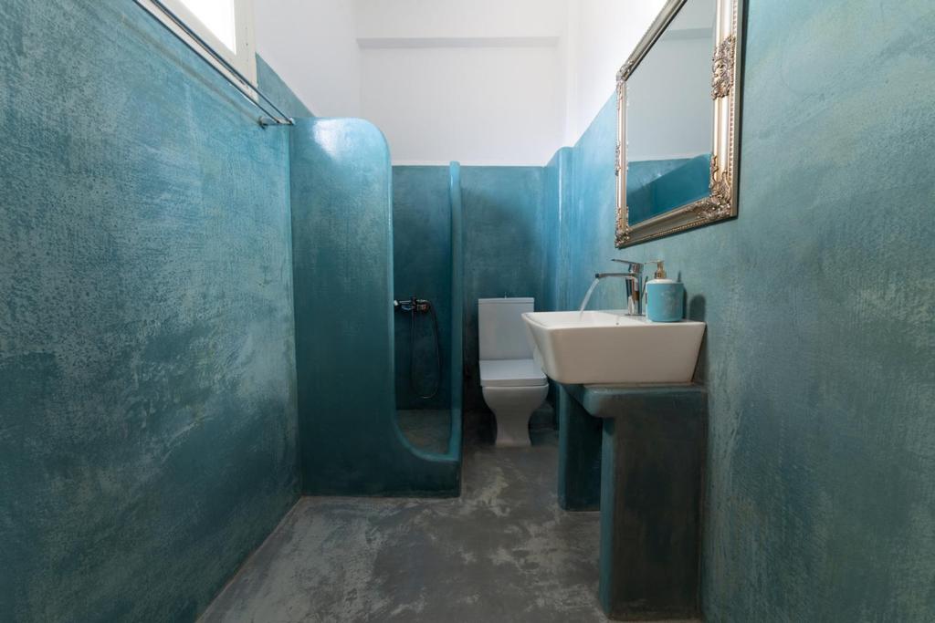 Koupelna v ubytování Sardis Rooms