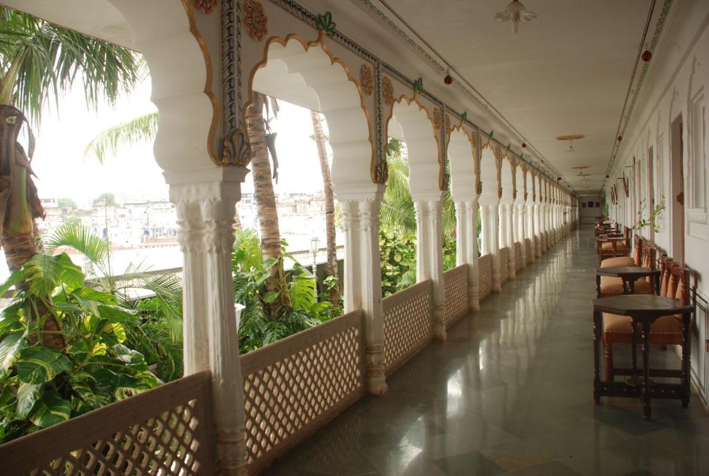 Balkón nebo terasa v ubytování Hotel Pushkar Palace