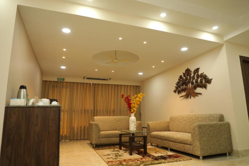 Posezení v ubytování Hotel Bandhan Residency