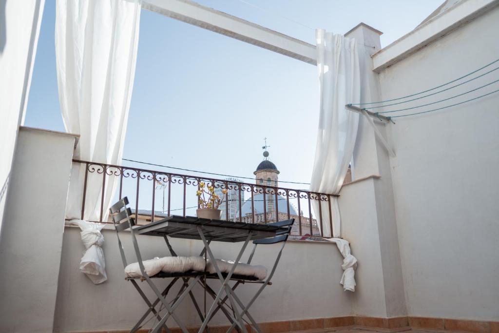 Balkón nebo terasa v ubytování Apartamentos La Llum