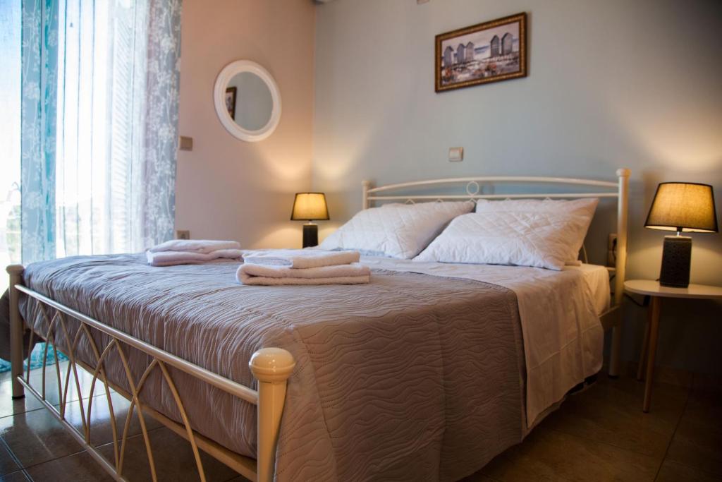Postel nebo postele na pokoji v ubytování Villa Mary