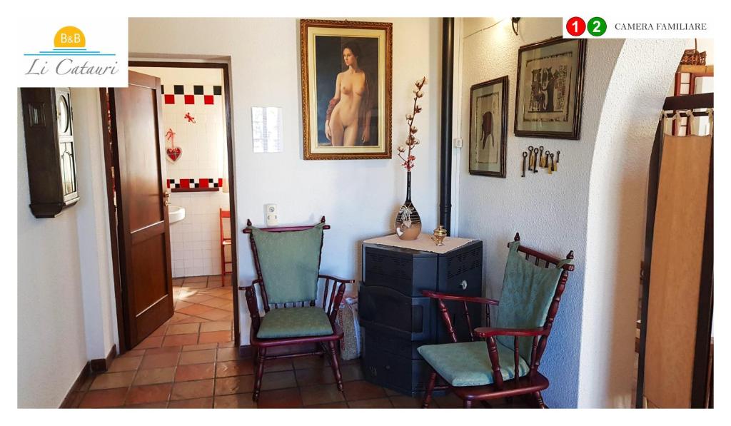 A seating area at Li Catauri