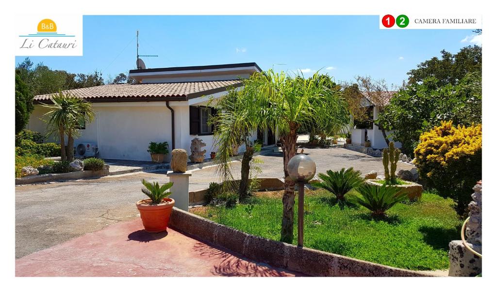 A garden outside Li Catauri