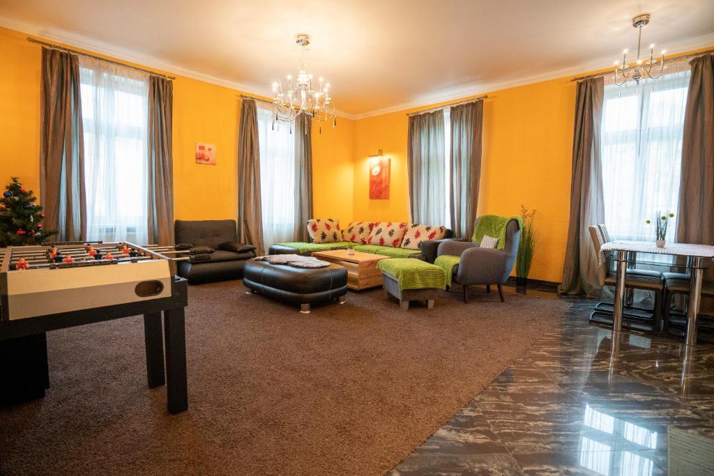 Posezení v ubytování Apartment Comfort