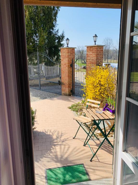 Balkón nebo terasa v ubytování B&B Cascina Martinetta