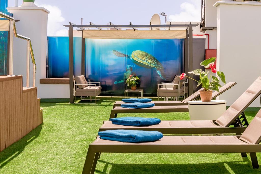 Posezení v ubytování Hotel LIVVO Fataga