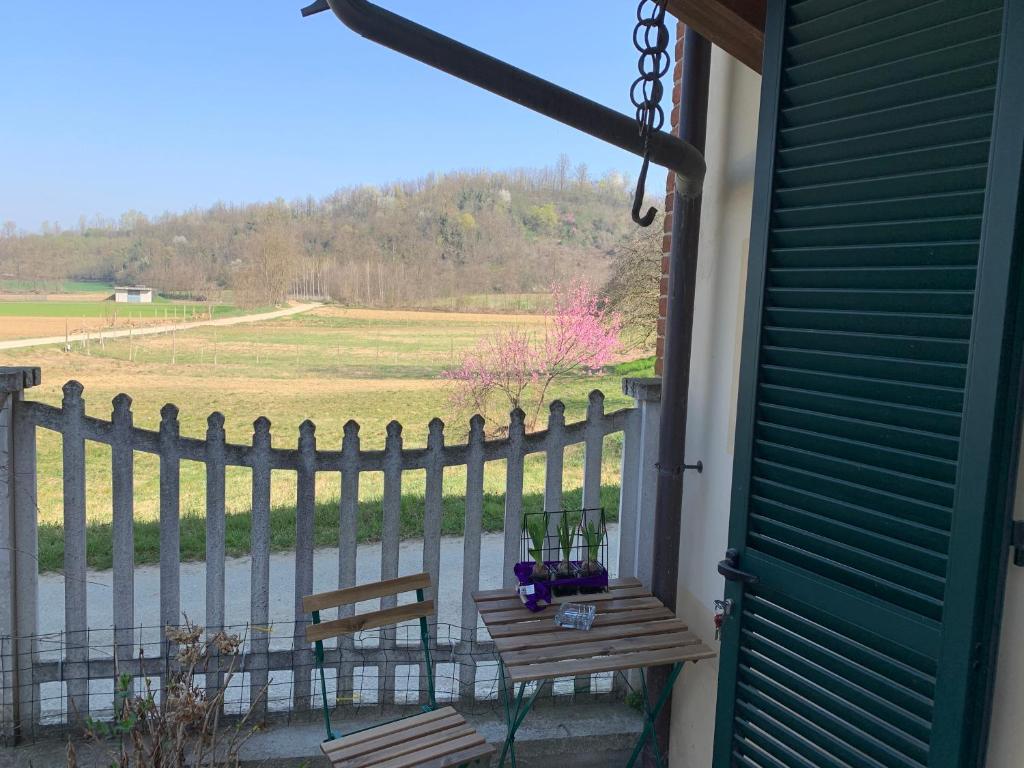 Balkón nebo terasa v ubytování B&B Cascina Martinetta