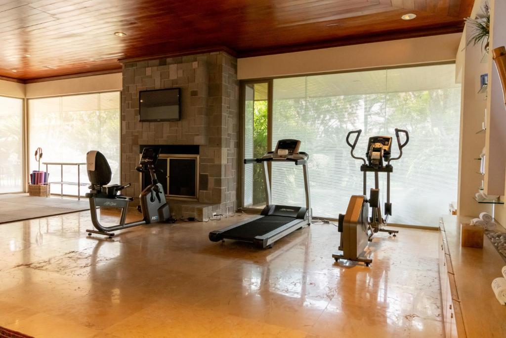 Fitness centrum a/nebo fitness zařízení v ubytování Las Mañanitas