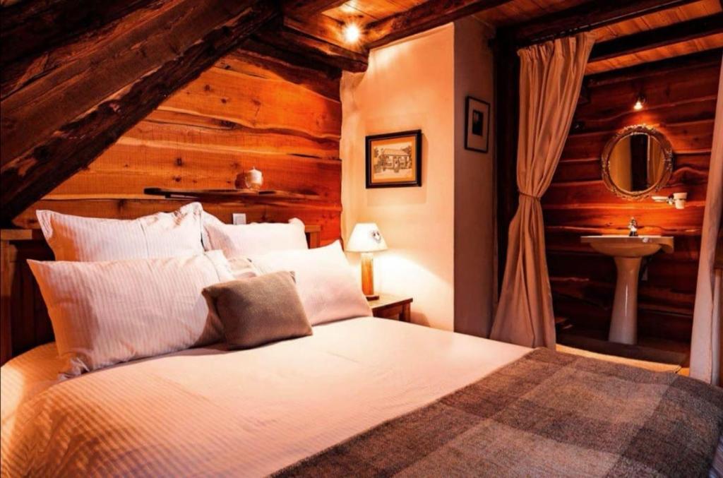 Postel nebo postele na pokoji v ubytování Chez Bear