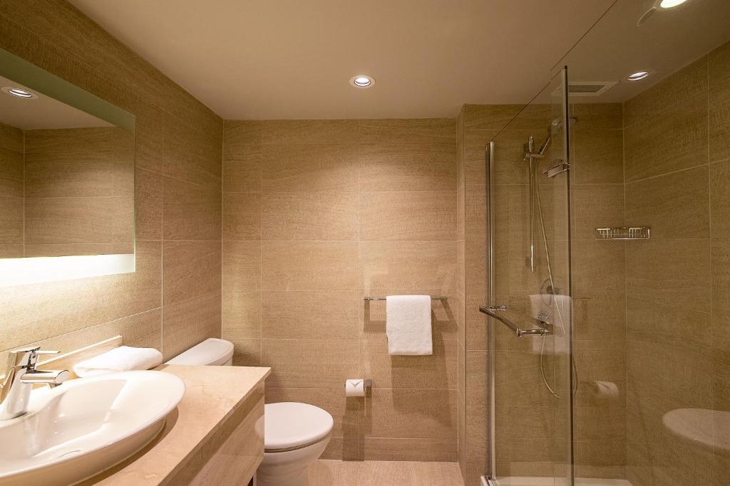 Koupelna v ubytování Hotel Chateau Bromont