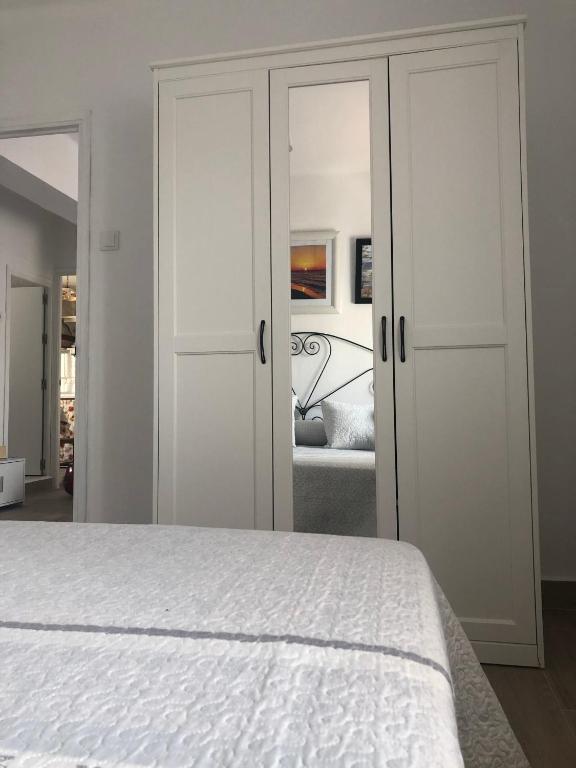Posteľ alebo postele v izbe v ubytovaní Apartamento vacacional en el centro de Tarifa