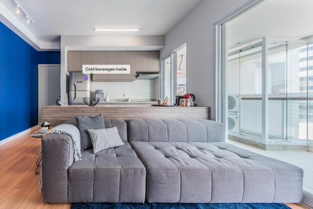  Apartamento estiloso com varanda - Vila Olímpia