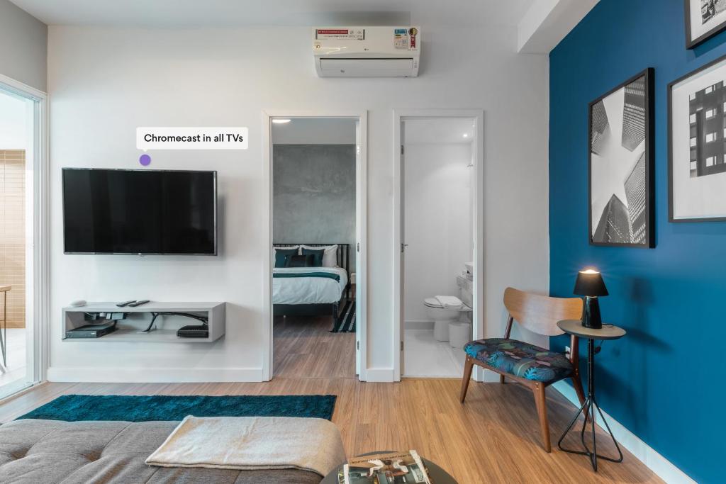  Apartamento luxuoso com vaga e ótima localização - Vila Olímpia