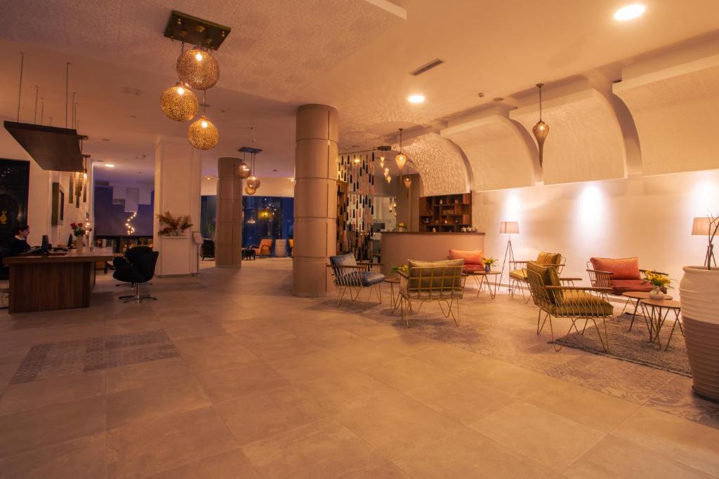Posezení v ubytování Dellarosa Boutique Hotel and Spa