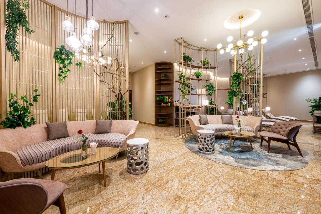Khu vực ghế ngồi tại KK Sapa Hotel