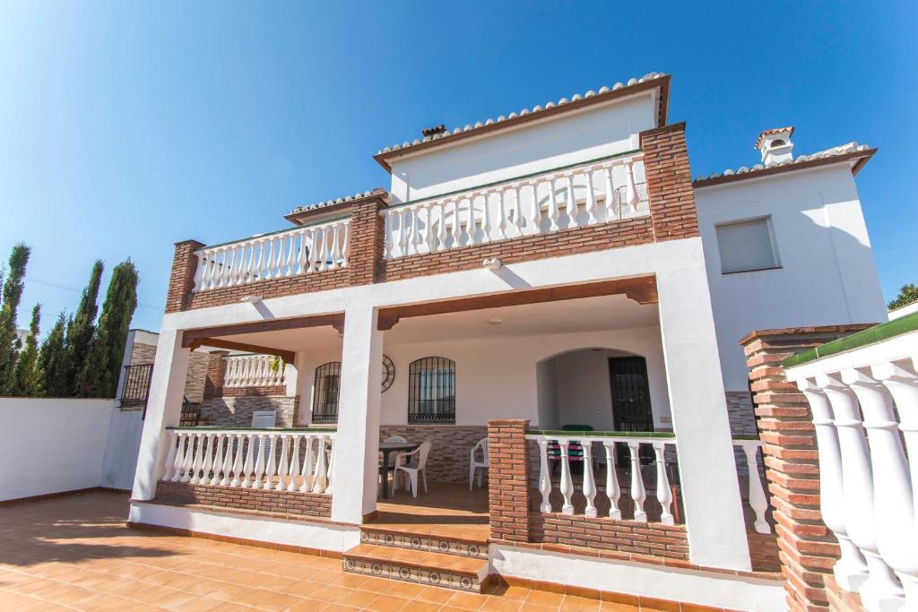 A balcony or terrace at Villa Vallao Nerja