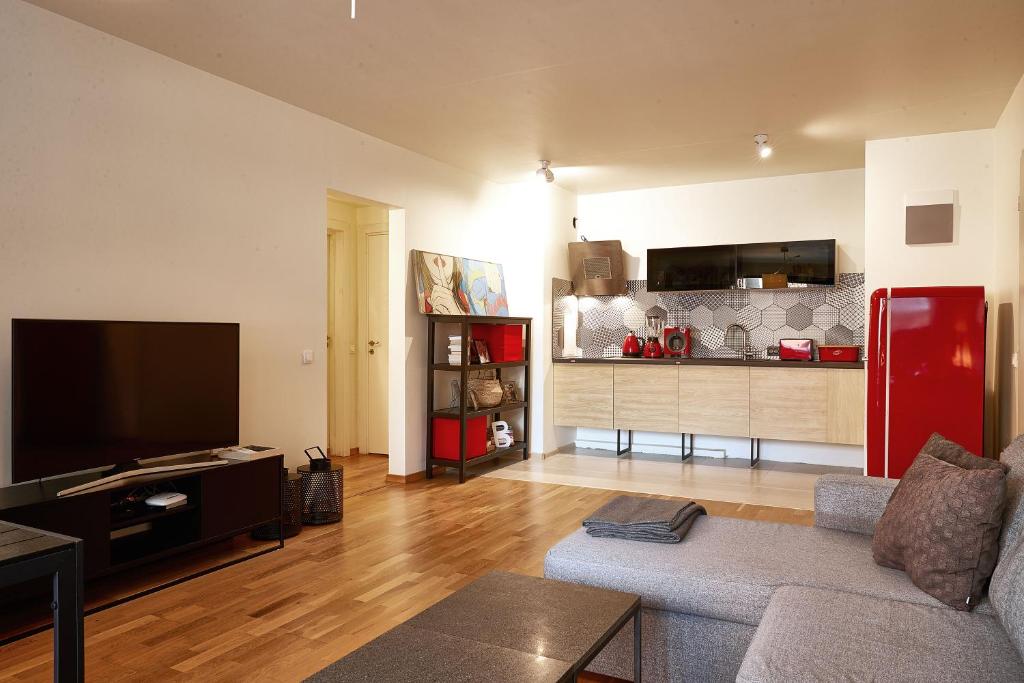 Kuchyň nebo kuchyňský kout v ubytování Baratero Club Apartments Private Parking EV points