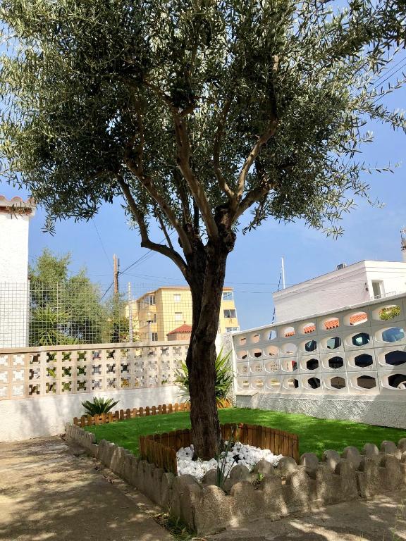 Zahrada ubytování Magnífica casa con jardín y barbacoa en Roses