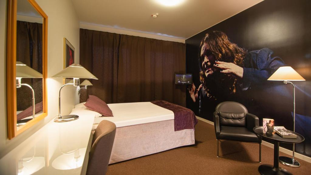 Postel nebo postele na pokoji v ubytování Hotell Hulingen