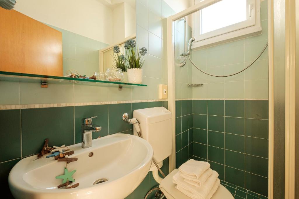 Koupelna v ubytování Hotel Oceanic