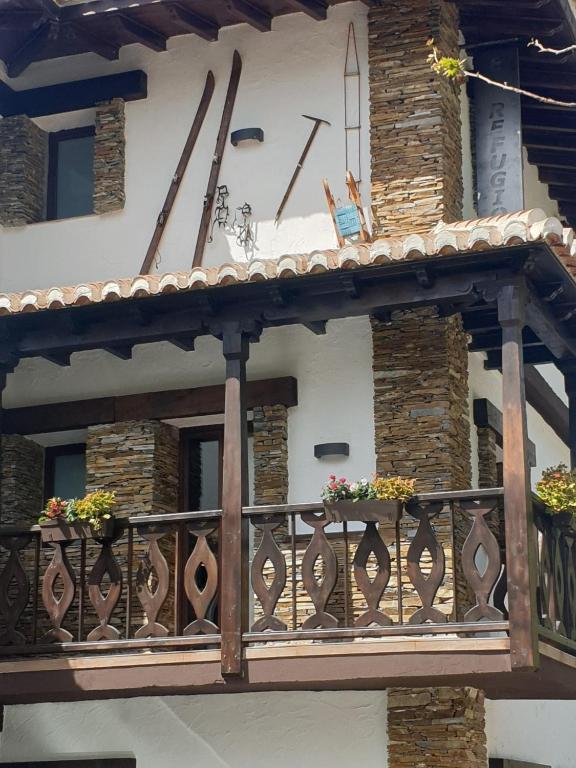 Balkón nebo terasa v ubytování El refugio