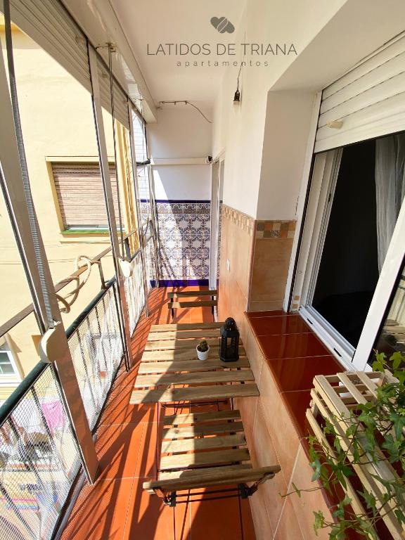 Balkón nebo terasa v ubytování Latidos de Triana - Apartamento en Triana totalmente equipado
