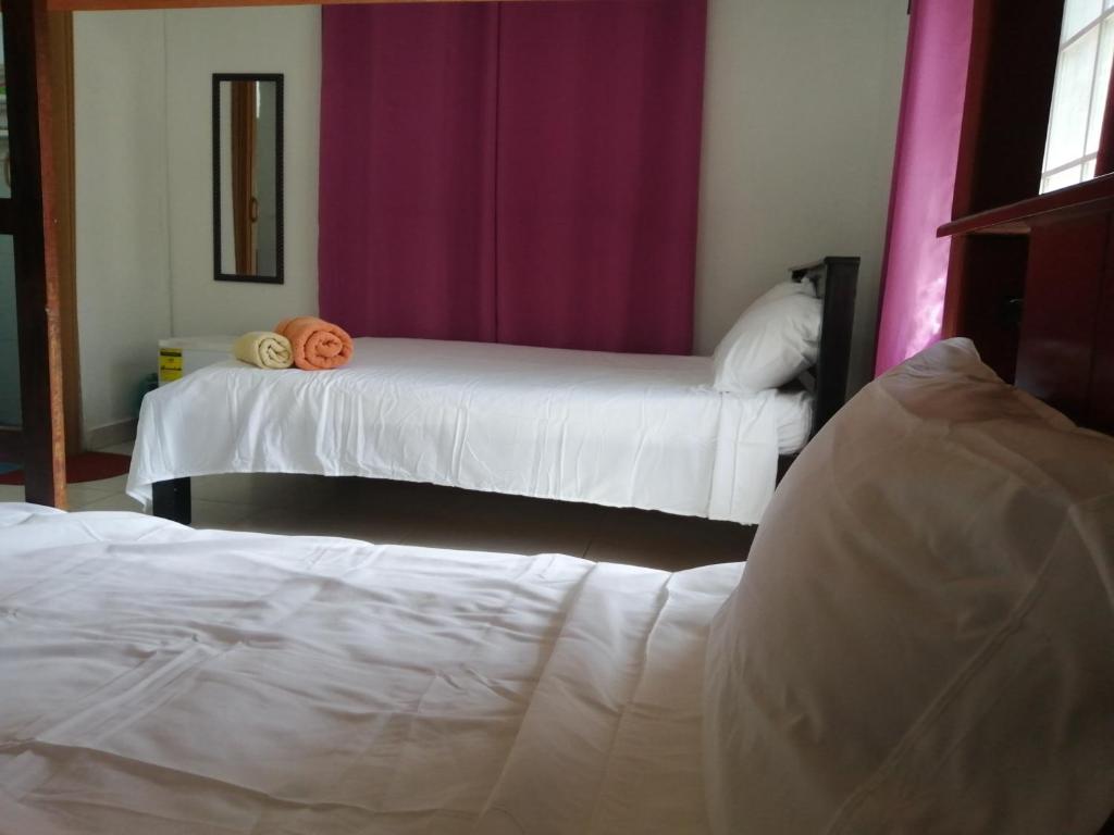Postel nebo postele na pokoji v ubytování Inn Skyline Hostel