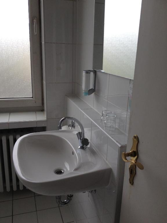 Koupelna v ubytování Domo Hotel Mondial