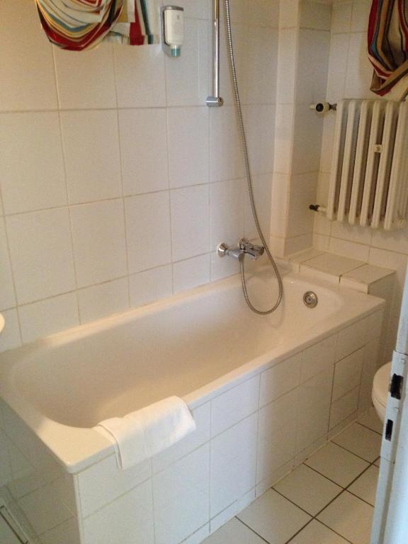 Koupelna v ubytování Domo Hotel Mondial