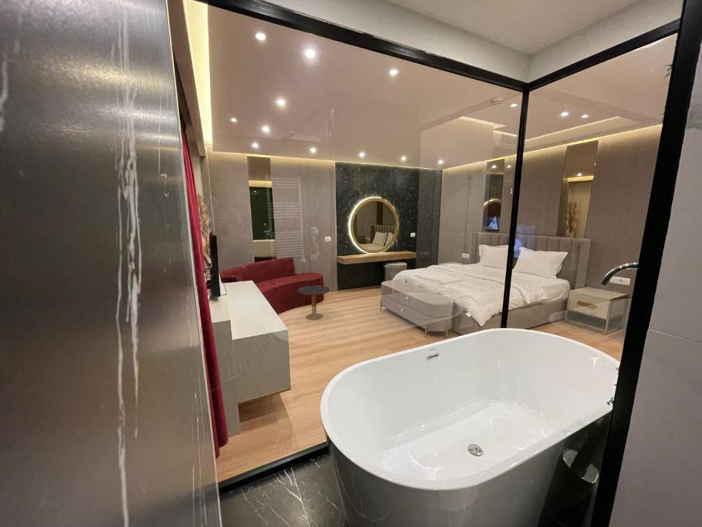 Koupelna v ubytování Hotel Colis