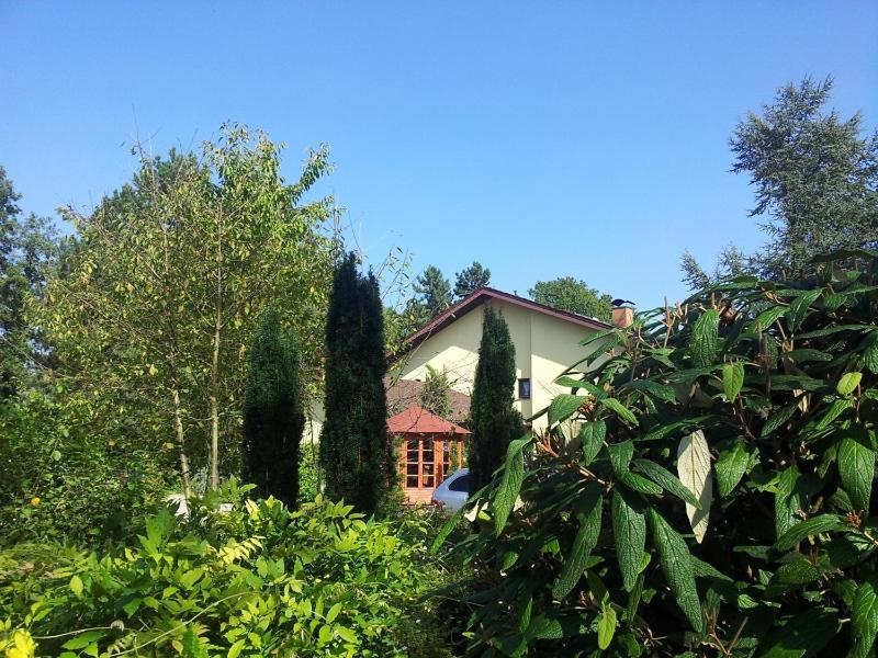 ein Haus mit Bäumen davor in der Unterkunft * * * * * Villa Zabler in Bad Schonborn