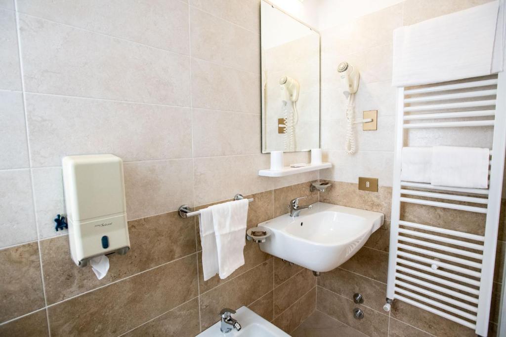 Koupelna v ubytování Eco-Hotel Edy