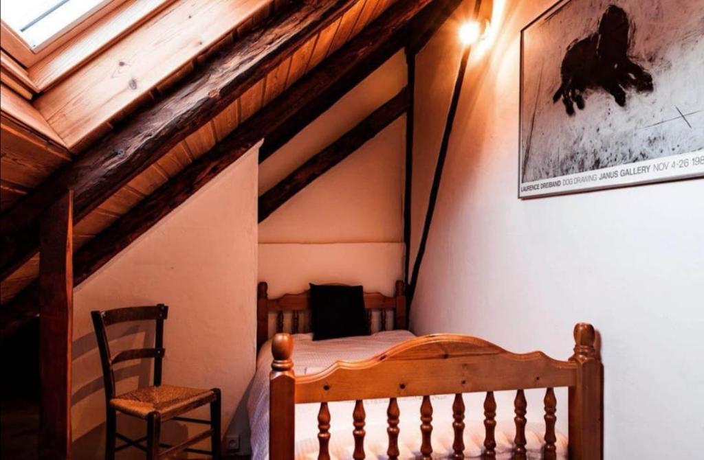 Postel nebo postele na pokoji v ubytování Chez Bear