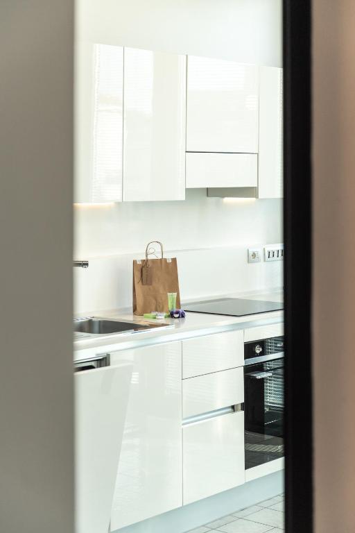 Dapur atau dapur kecil di DUPARC Contemporary Suites
