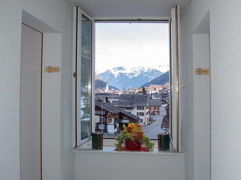 Nespecifikovaný výhled na hory nebo výhled na hory při pohledu z hotelu