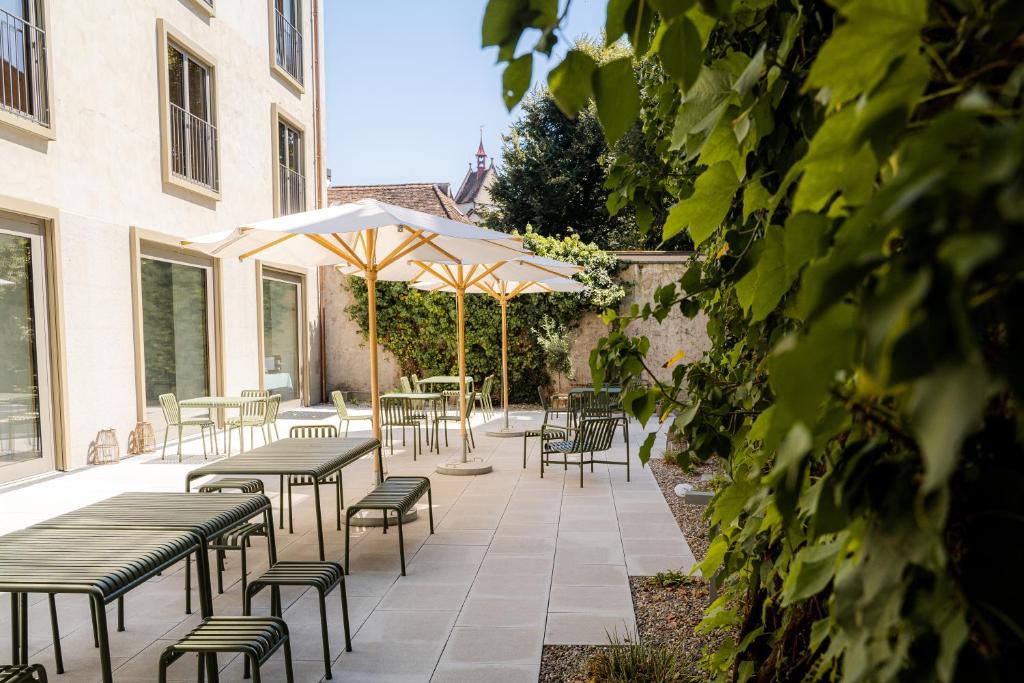 Patio o area all'aperto di SET Hotel.Residence by Teufelhof Basel